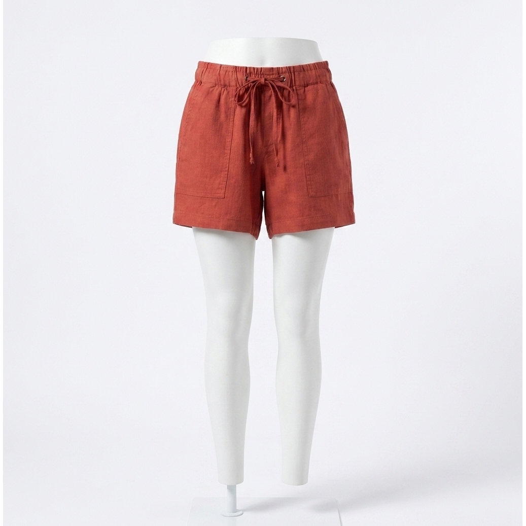 New Kut From The Kloth Katana High Rise Short In Terra Cotta